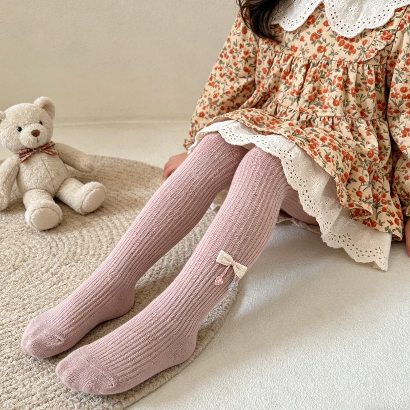 Korean Daily Lifestyle - Children Korean Ins Style Footed Tights