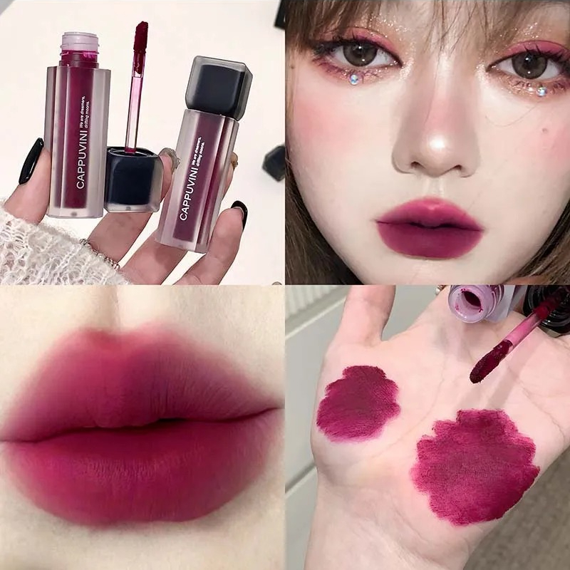 Lip Tint Korean - Purple Gothic Lip Gloss Punk Matte