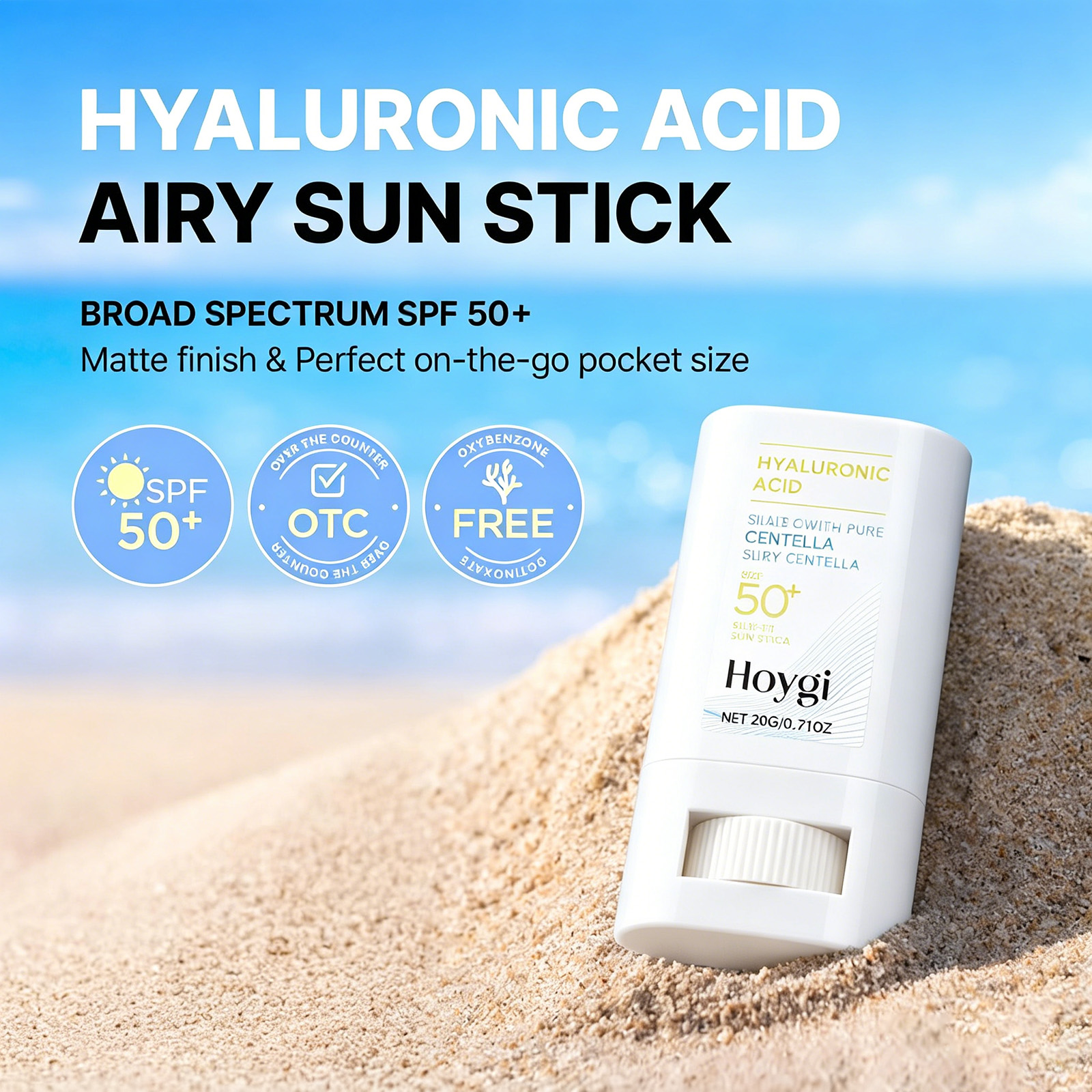 Sunstick Korean Spf - Hyaluronic Acid Watery Sun Stick SPF