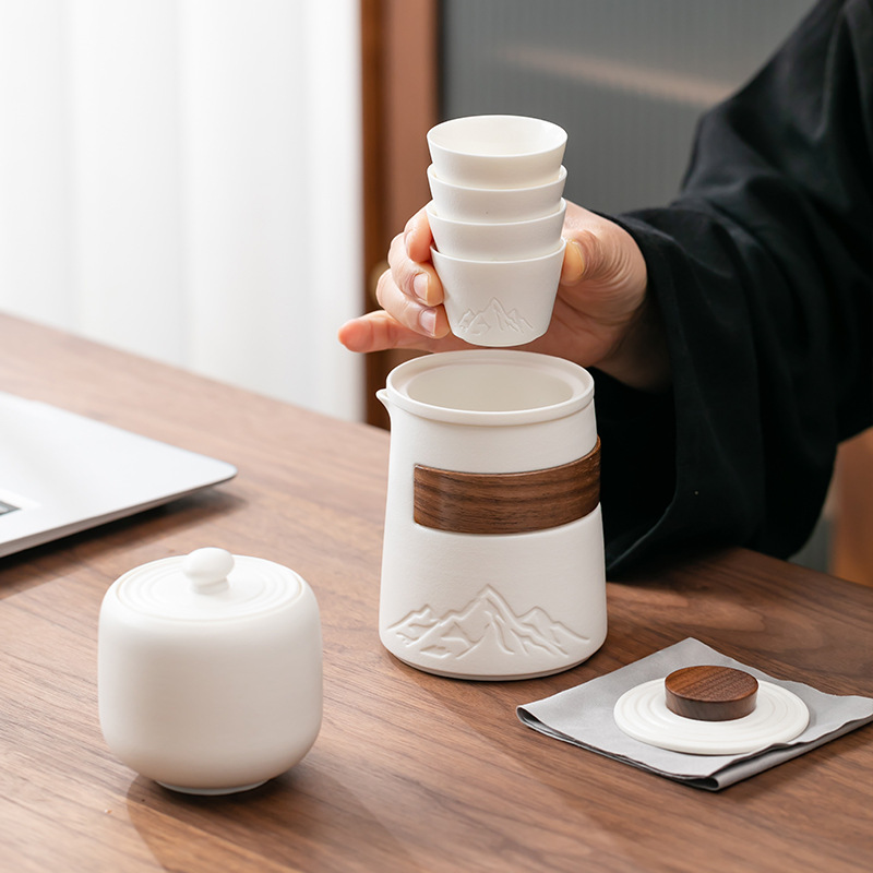 Ceramic Portable Travel Tea Se - đánh giá và giá Korean Tea Set