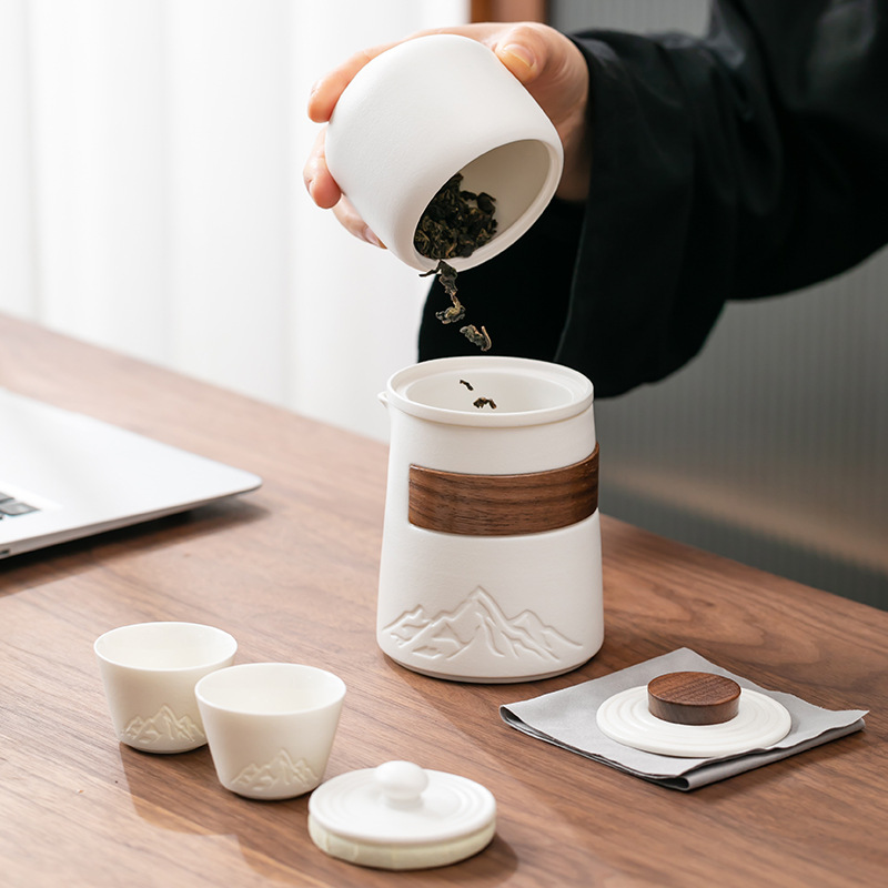 Ceramic Portable Travel Tea Se - đánh giá và giá Korean Tea Set