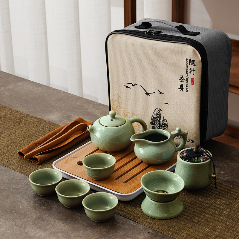 Portable Travel Ceramic Chines - đánh giá và giá Korean Tea Set