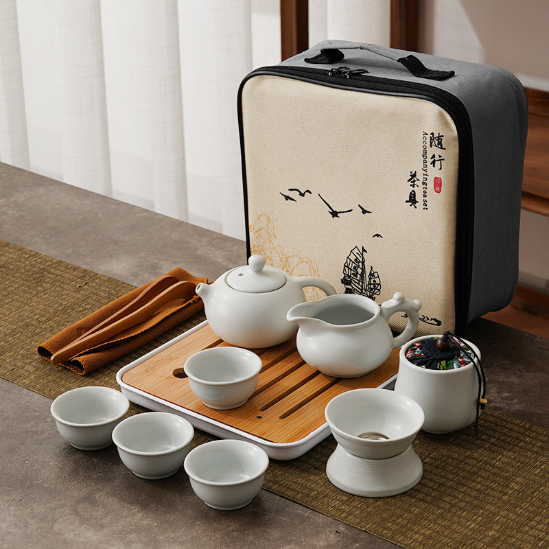 Portable Travel Ceramic Chines - đánh giá và giá Korean Tea Set