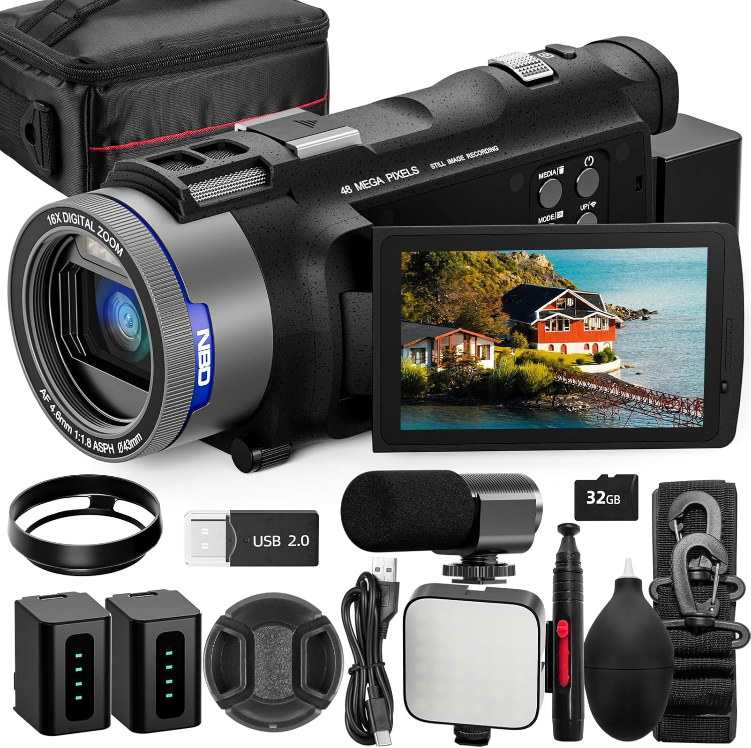 NBD 4K Camcorder Video Camera  - đánh giá và giá Korean Lifestyle Vlogs