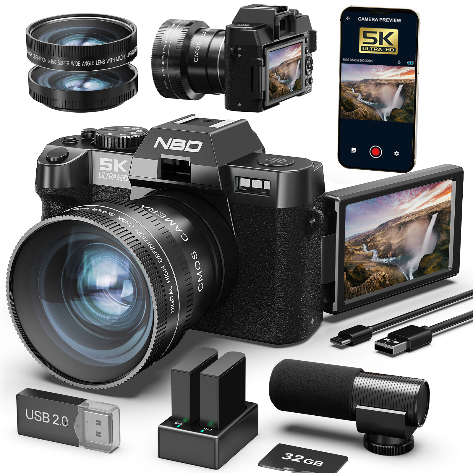 NBD 48MP&4K Digital Cameras fo - đánh giá và giá Korean Lifestyle Vlogs