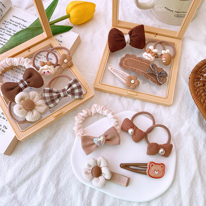 5Pcs Hair Accessory Set Milk T - đánh giá và giá Korean Tea Set