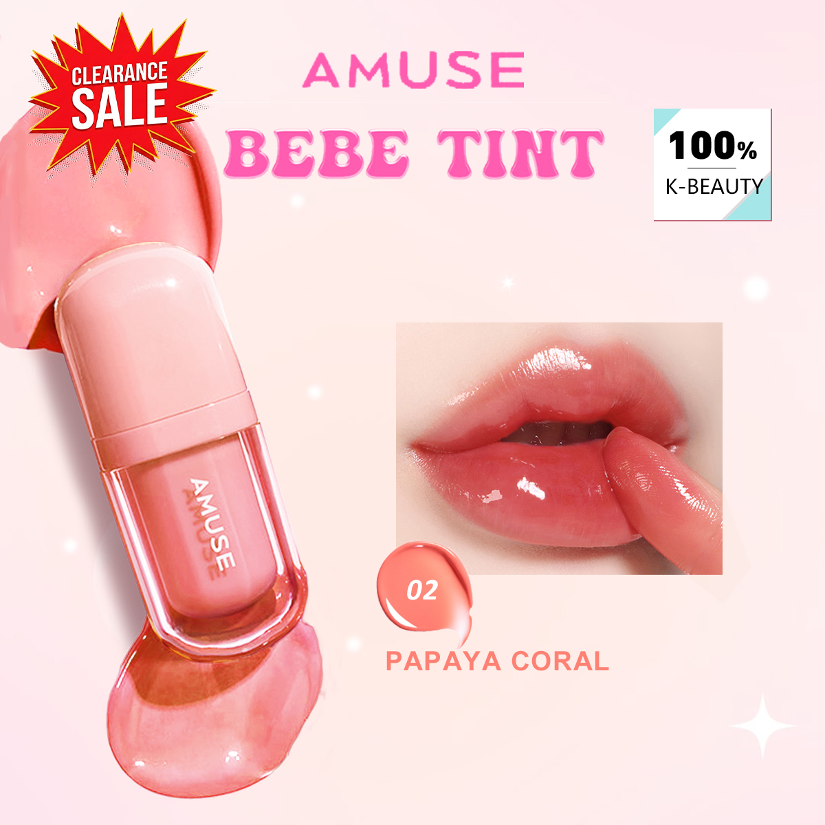 [ClearanceSale] AMUSE BEBE TIN - đánh giá và giá Lip Tint Korean
