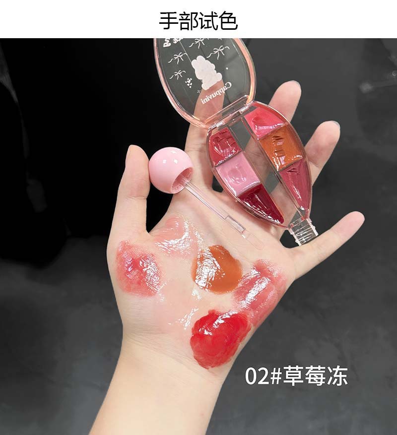 Korean Fashion Six-color Mirro - đánh giá và giá Lip Tint Korean