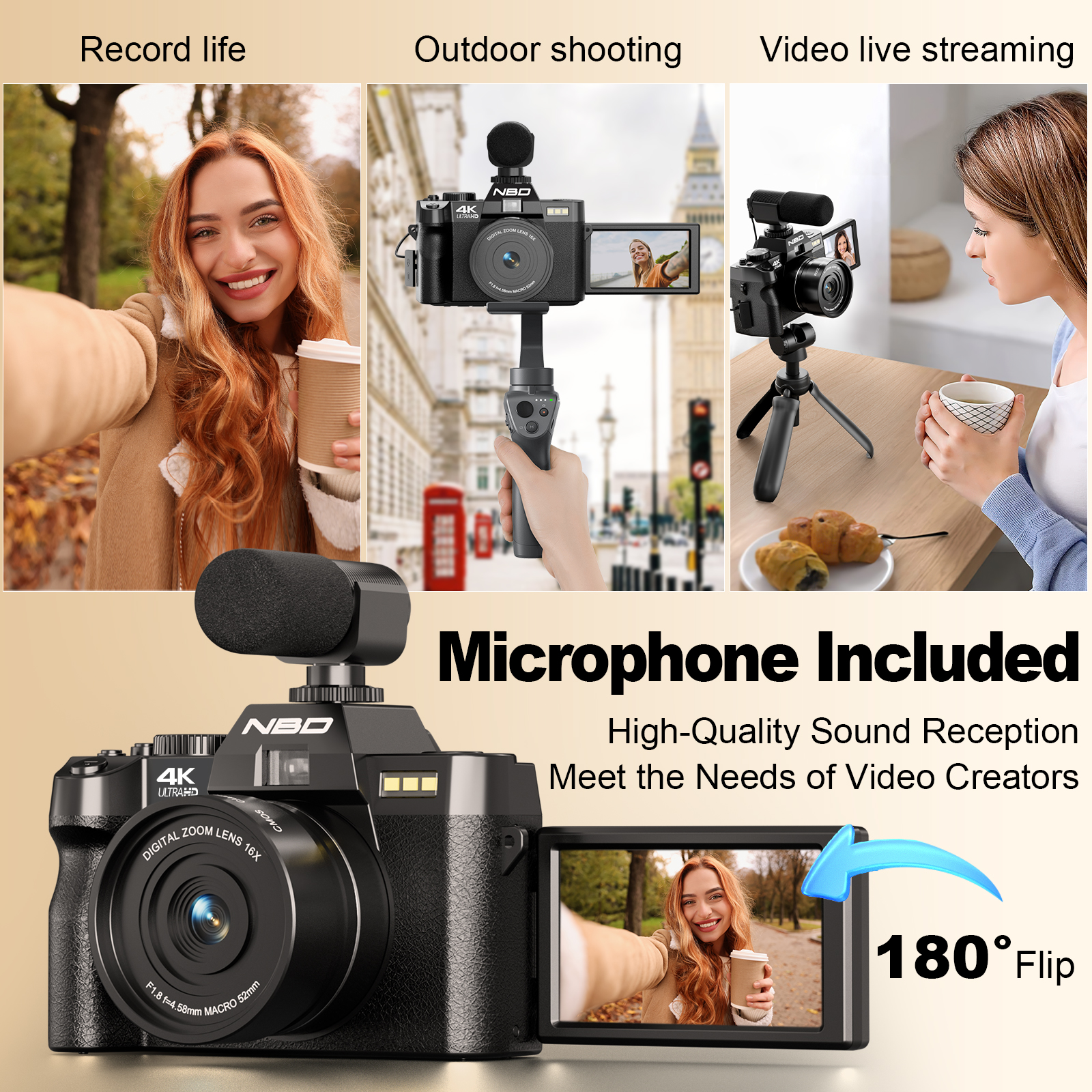 NBD 48MP 4K Digital Camera S10 - đánh giá và giá Korean Lifestyle Vlogs