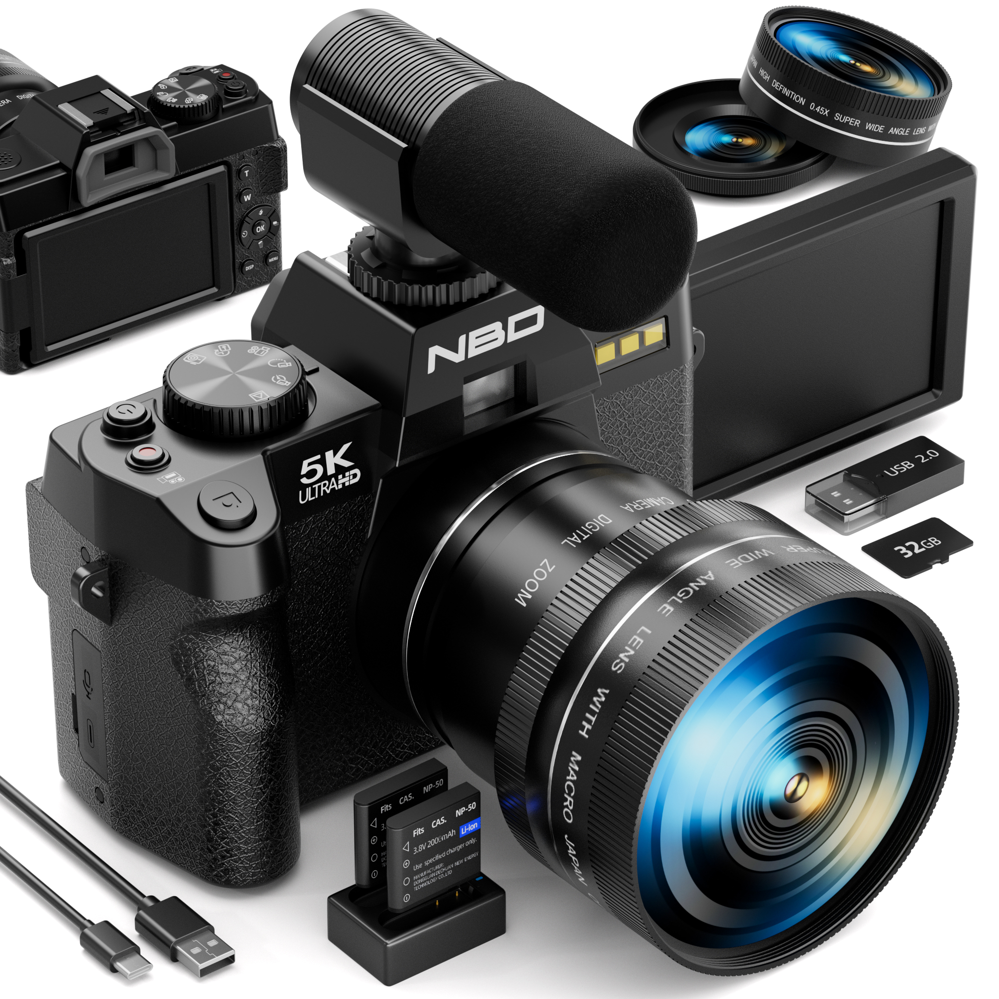 NBD 5K 48MP Digital Cameras fo - đánh giá và giá Korean Lifestyle Vlogs