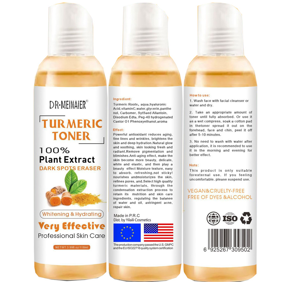 3pcs Turmeric Face Serum White - đánh giá và giá Essence Serum Toner