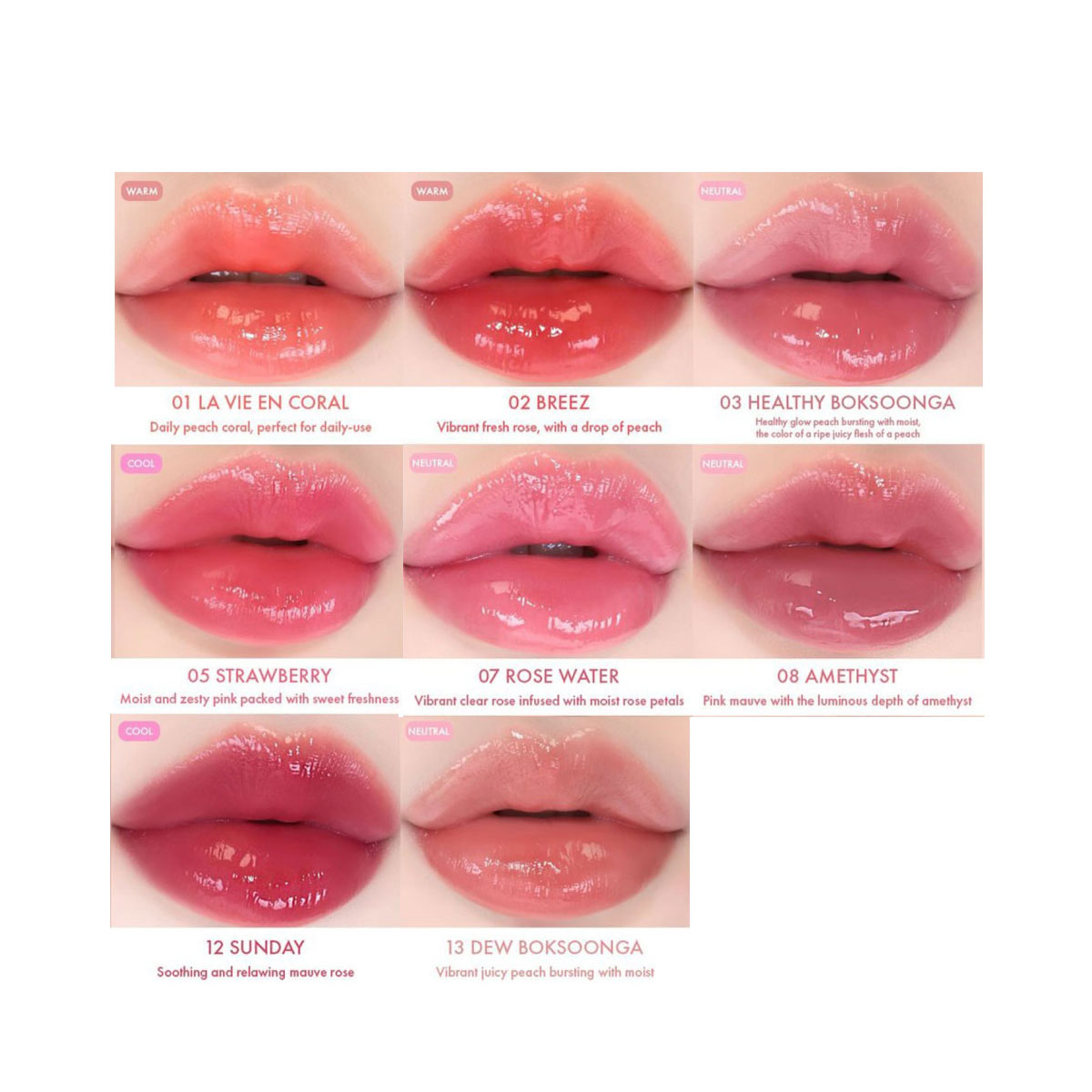 [ClearanceSale] AMUSE DEW TINT - đánh giá và giá Lip Tint Korean