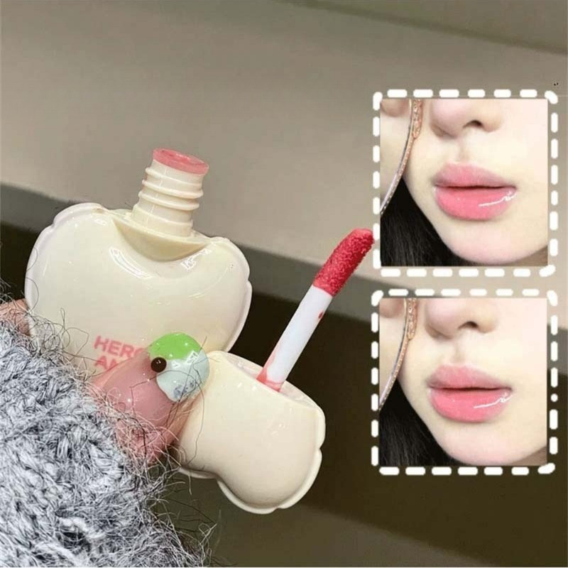Cute Heart Mirror Liquid Lipst - đánh giá và giá Lip Tint Korean
