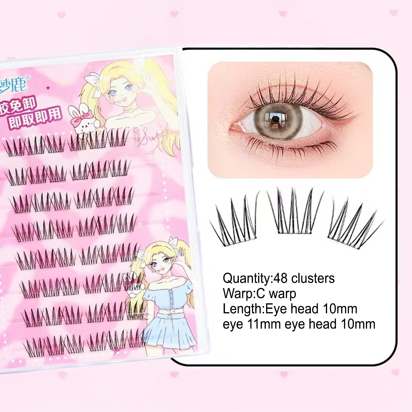 Women DIY Curling Eyelash Clus - đánh giá và giá Korean Lifestyle Products