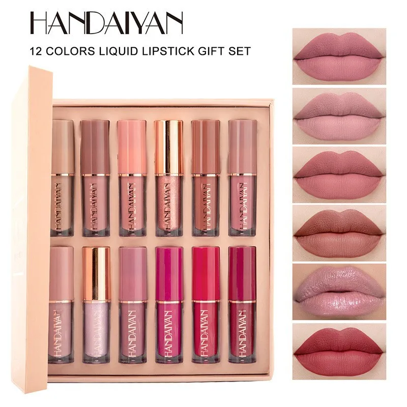 12pcs Moisturizing Liquid Lips - đánh giá và giá Lip Tint Korean