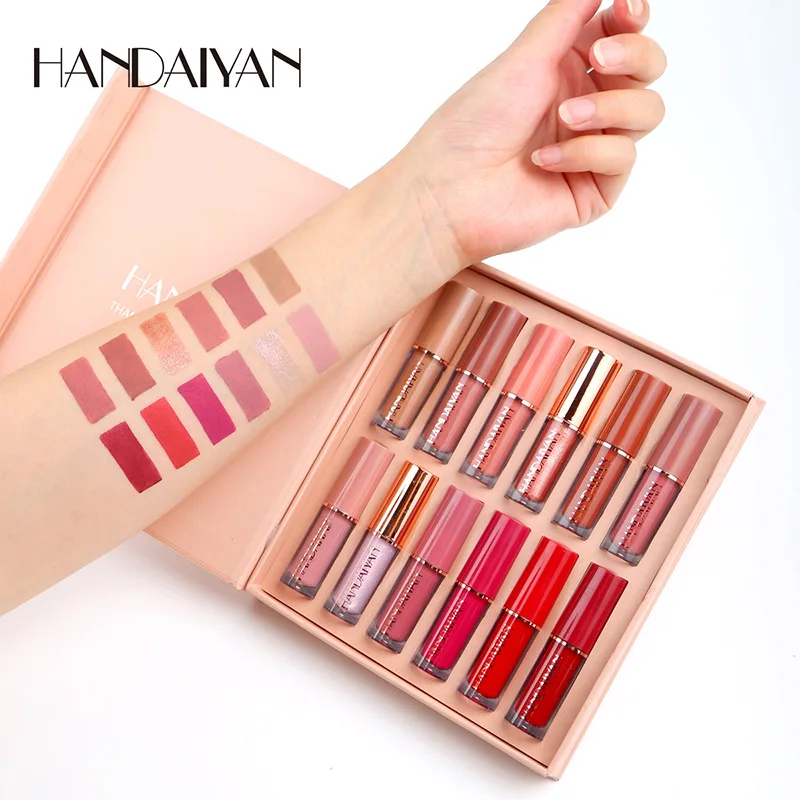 12pcs Moisturizing Liquid Lips - đánh giá và giá Lip Tint Korean