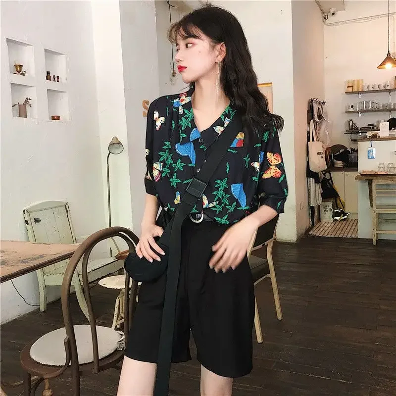 Shirts Women Corduroy Patch Po - đánh giá và giá Korean Daily Lifestyle