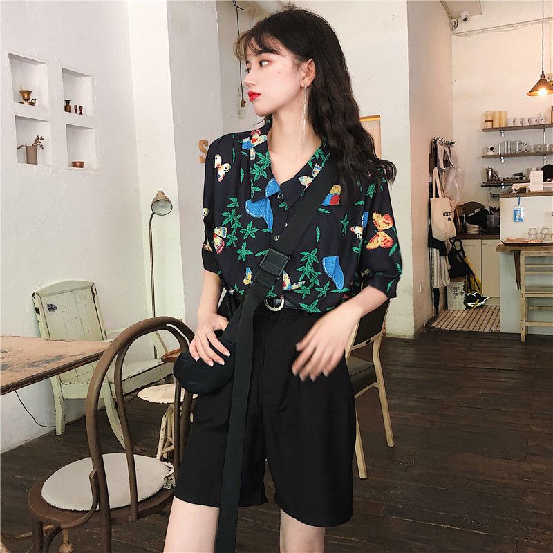 Shirts Women Corduroy Patch Po - đánh giá và giá Korean Daily Lifestyle